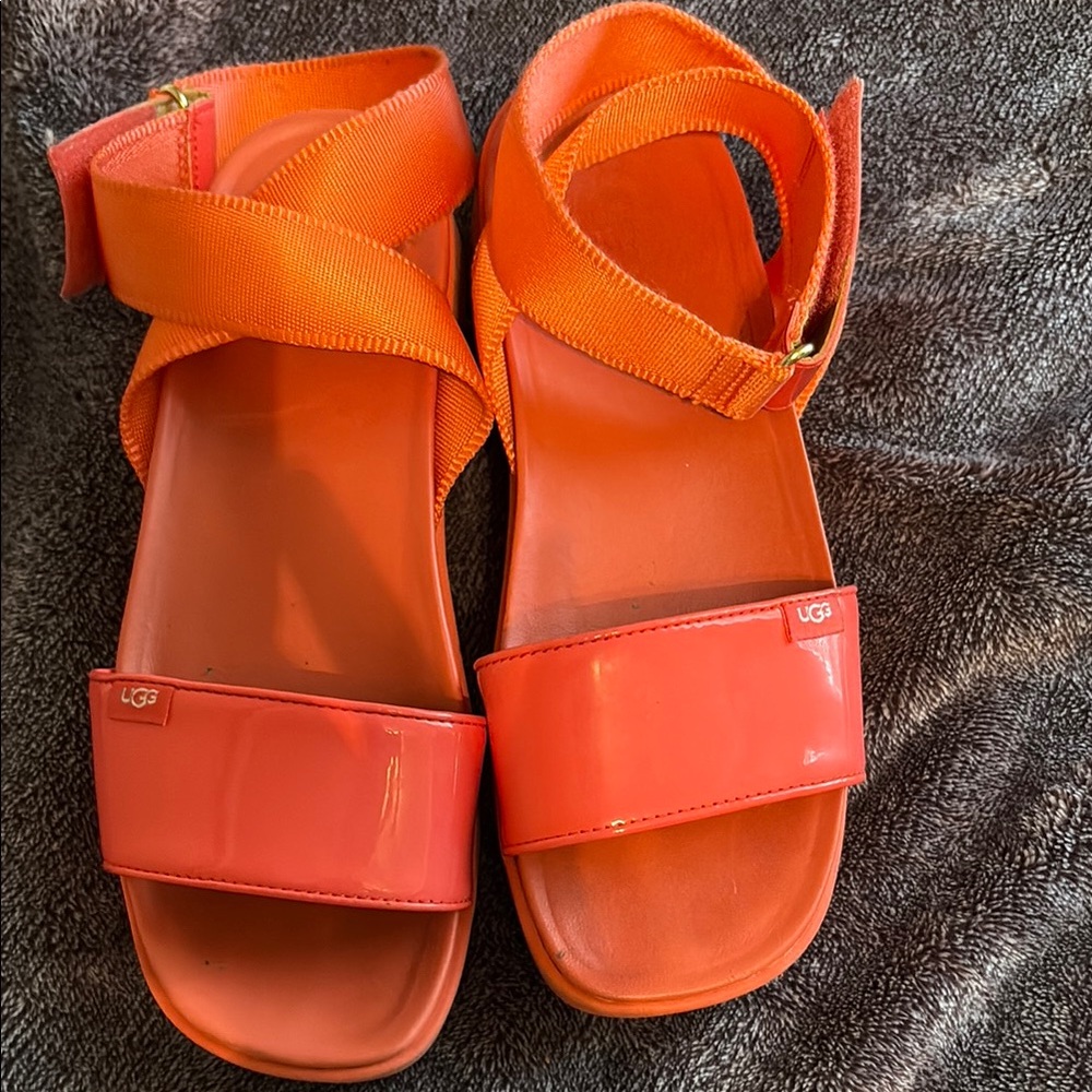 UGG Orange Sandals Modern Minimalist Design
